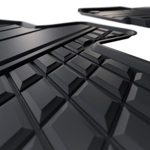 Tappetini Auto in TPE compatibili con Volkswagen Golf VIII mHEV Hatchback (2024-....) - con cambio automatico - tappeti auto neri