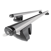 Barre portatutto in alluminio compatibili con Jeep Cherokee SUV (1999-2018) - corrimano - portapacchi auto colore argento - portabagagli barre da tetto
