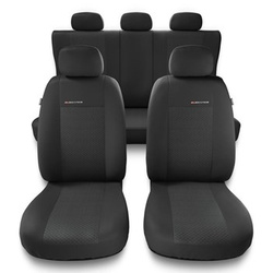 Coprisedili compatibili con Mercedes-Benz Classe E W210, W211 (1995-2009) - fodere sedili universali - set coprisedili auto - UNE-3