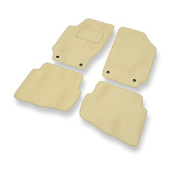 Premium tappetini auto in velluto compatibili con Skoda Fabia I (1999-2007) - tappeti auto beige