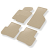 Tappetini auto in gomma compatibili con Volkswagen Passat B7 Berlina, Variant (2010-2014) - tappeti gomma  - beige - 4 pz.