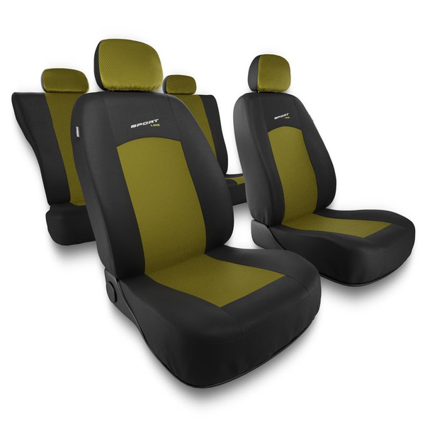 Coprisedili compatibili con Mitsubishi Space Star (2014-....) - fodere sedili universali - set coprisedili auto - S-Y