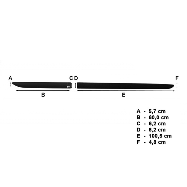Protezioni nere laterali per auto Hyundai Kona SUV (2017-....)