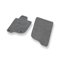 Premium tappetini auto in velluto compatibili con Mitsubishi L200 IV (2006-2015) - tappeti auto grigio