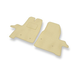 Premium tappetini auto in velluto compatibili con Ford Transit VIII (2013-....) - tappeti auto beige