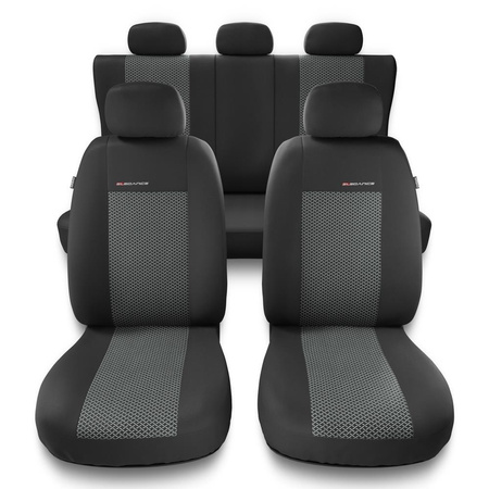 Coprisedili compatibili con Citroen C3 Aircross I, II (2017-....) - fodere sedili universali - set coprisedili auto - UNE-2
