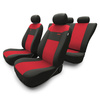 Coprisedili compatibili con Alfa Romeo 166 I, II, III (1998-2007) - fodere sedili universali - set coprisedili auto - RSL-RD