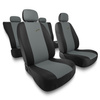 Coprisedili compatibili con Ford Focus I, II, III, IV (1998-2019) - fodere sedili universali - set coprisedili auto - X.R-G2