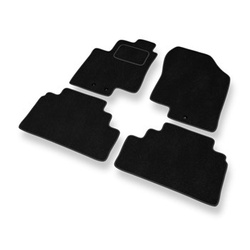Premium tappetini auto in velluto compatibili con Hyundai ix20 (2010-2015) - tappeti auto nero