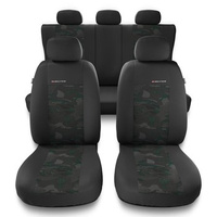 Coprisedili compatibili con Suzuki Celerio (2014-2019) - fodere sedili universali - set coprisedili auto - UNE-GR