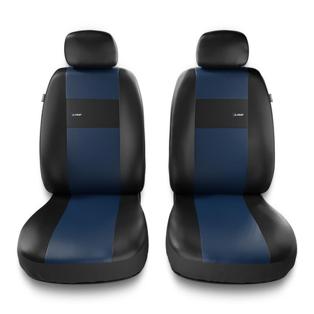 Coprisedili anteriori compatibili con Mazda 5 I, II, III (2005-2015) - fodere sedili universali - set coprisedili auto - 2XL-BL
