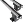 Barre portatutto in alluminio compatibili con Volkswagen Multivan T5 Van (2003-2009) - profilo a T - portapacchi auto colore argento - portabagagli barre da tetto