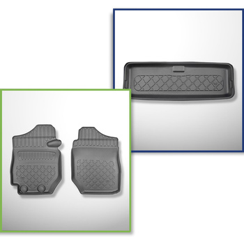 Completo di tappetini e tappetino per bagagliaio TPE per: Suzuki Jimny II GJ 10.