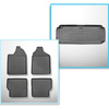 Completo di tappetini e tappetino per bagagliaio TPE per: Aixam Miniauto Cross 2010-2016 (Hatchback) - 4 posti