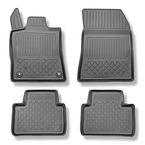 Tappetini Auto in TPE compatibili con Peugeot 308 III SW (12.2021-....) - anche per Plug-in Hybrid - tappeti auto neri