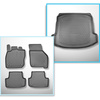 Completo di tappetini e tappetino per bagagliaio TPE per: Audi A3 8Y 04.2020-.... (Sedan)