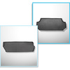 Completo di tappetini e tappetino per bagagliaio TPE per: Mercedes-Benz Vito BASE 10.2014-.... (Tourer) - dietro la 3a fila di sedili; versione lunga (interasse 3.200 mm, lunghezza auto 5.140 mm); sedili non scorrevoli, montati su ganci; versione Compact,