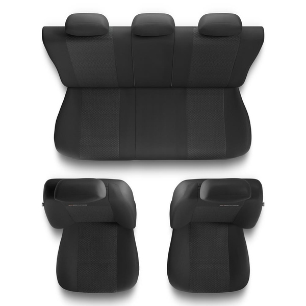 Coprisedili compatibili con Seat Toledo I, II, III, IV (1991-2018) - fodere sedili universali - set coprisedili auto - UNE-3