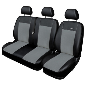 Coprisedili su misura compatibili con Mercedes-Benz Sprinter II Station Wagon (2006-2018) - fodere sedili - set coprisedili auto - grigio