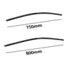 Spazzole tergicristallo anteriori compatibili con Citroen C4 Picasso II Monovolume (02.2013-07.2016) - tergicristalli auto - lame tergilunotto - spazzole piatte