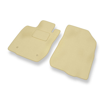 Premium tappetini auto in velluto compatibili con Dacia Logan I (2004-2012) - tappeti auto beige