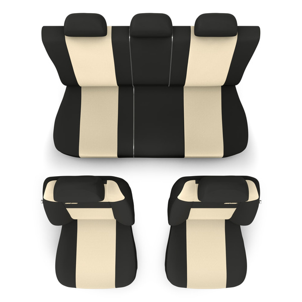 Coprisedili compatibili con Alfa Romeo 146 (1994-2001) - fodere sedili universali - set coprisedili auto - RSL-BE