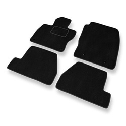 Premium tappetini auto in velluto compatibili con Ford Focus III (2010-2018) - tappeti auto nero
