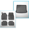 Completo di tappetini e tappetino per bagagliaio TPE per: Mazda 3 IV BP 03.2019-.... (Hatchback)