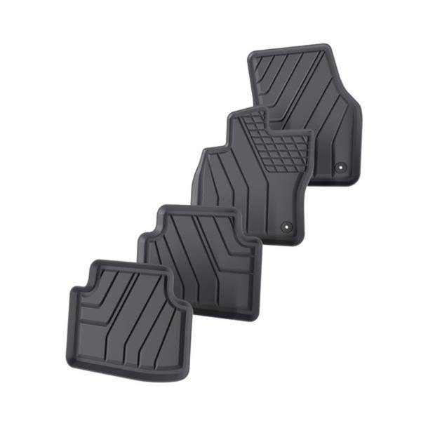 Tappetini Auto in TPE compatibili con Audi Q3 II SUV (2018-....) - tappeti auto neri