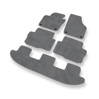 Premium tappetini auto in velluto compatibili con Seat Alhambra II (2010-2020) - tappeti auto grigio