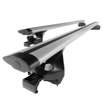 Barre portatutto in alluminio compatibili con Lexus RX mk IV SUV (2016-2022) - corrimano integrati - portapacchi auto colore argento - portabagagli barre da tetto