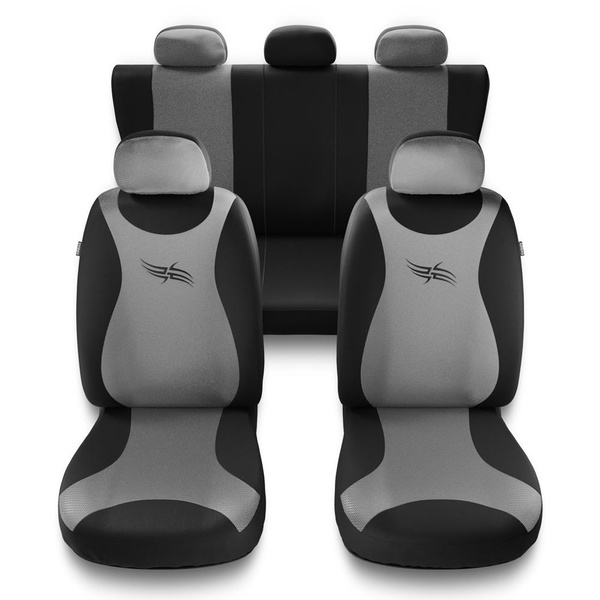 Coprisedili compatibili con Alfa Romeo 147 (2000-2010) - fodere sedili universali - set coprisedili auto - TR-S