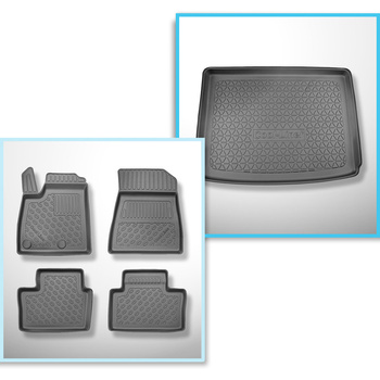 Completo di tappetini e tappetino per bagagliaio TPE per: Renault Austral Mild H