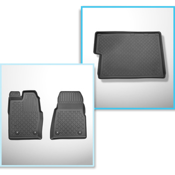 Completo di tappetini e tappetino per bagagliaio TPE per: Ford Tourneo Custom L2