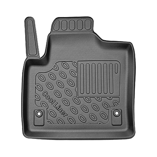 Completo di tappetini e tappetino per bagagliaio TPE per: Land Rover Discovery Sport L550 2019-.... (SUV) - 5/7 posti; terza fila abbassata; anche per i modelli con le guide del bagagliaio; ala destra rimovibile; anche Plug-in Hybrid