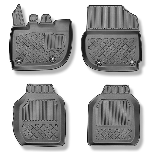 Tappetini Auto in TPE compatibili con Honda Jazz V Crosstar Hatchback (06.2020-....) - tappeti auto neri