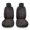 Coprisedili anteriori compatibili con Alfa Romeo 166 I, II, III (1998-2007) - fodere sedili universali - set coprisedili auto - 2UNE-RD
