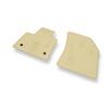 Premium tappetini auto in velluto compatibili con Peugeot 5008 (5-persona) (2017-2024) - tappeti auto beige