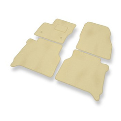Premium tappetini auto in velluto compatibili con Ford Transit Connect (5-persona) (2014-2023) - tappeti auto beige