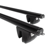 Barre portatutto in alluminio compatibili con Alfa Romeo 156 Crosswagon (2004-2007) - corrimano - portapacchi auto colore nero - portabagagli barre da tetto