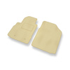 Premium tappetini auto in velluto compatibili con Toyota Yaris I Hatchback, Berlina (1999-2005) 3 porte - tappeti auto beige