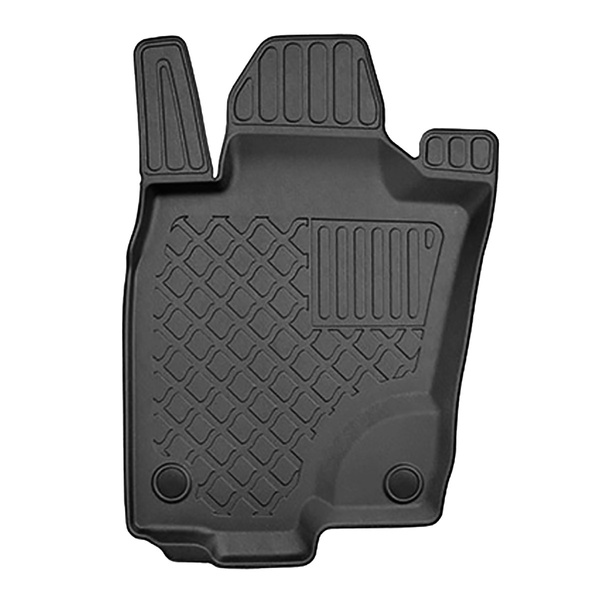 Tappetini Auto in TPE compatibili con Mercedes-Benz Classe X 470 Pick-Up (11.2017-....) - senza estintore da parte del passeggero - tappeti auto neri