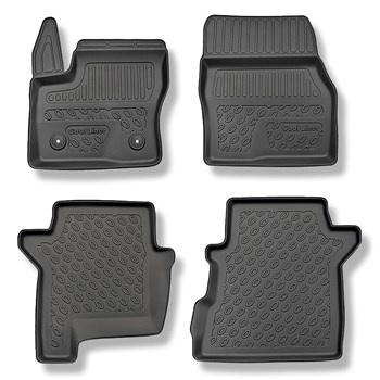 Tappetini Auto in TPE compatibili con Ford Tourneo Connect II Van (01.2014-2022) - 5 o 7 posti; senza la terza fila di sedili - tappeti auto neri
