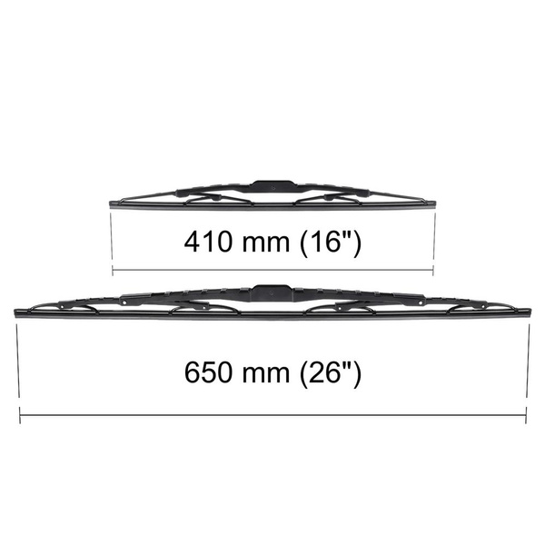 Spazzole tergicristallo anteriori compatibili con Hyundai i40 Berlina, Tourer (04.2011-2019) - tergicristalli auto - lame tergilunotto - spazzole standard
