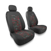 Coprisedili anteriori compatibili con Volkswagen Touran I, II, III (2003-2019) - fodere sedili universali - set coprisedili auto - 2UNE-RD