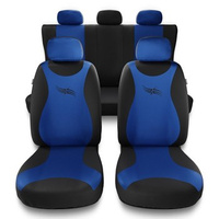 Coprisedili compatibili con Opel Agila A, B (2000-2014) - fodere sedili universali - set coprisedili auto - TR-BL