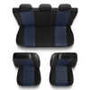 Coprisedili compatibili con Kia Carens I, II, III, IV (2000-2019) - fodere sedili universali - set coprisedili auto - PF-BL