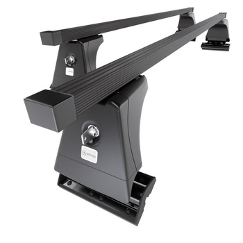 Barre portatutto in acciaio compatibili con BMW 5 F10 Berlina (2010-2017) - con punti di fissaggio di serie - portapacchi auto colore nero - portabagagli barre da tetto