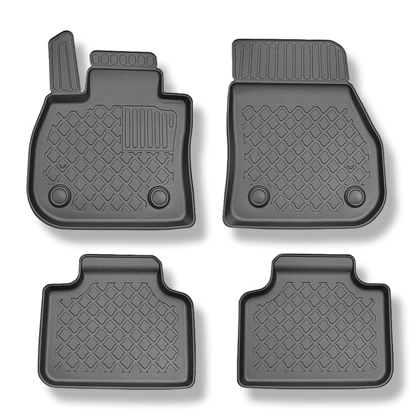 Tappetini Auto in TPE compatibili con BMW X2 U10 SUV (03.2024-....) - tappeti auto neri