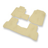 Premium tappetini auto in velluto compatibili con Honda CR-V III (2007-2012) - tappeti auto beige